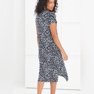 Chicos Travelors Classic Print Dress New Size 16 18